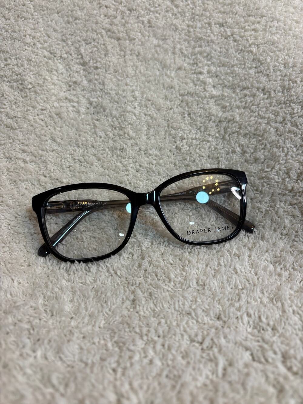 Draper James Black Cat Eye Eyeglasses Frames Women Designer Optical